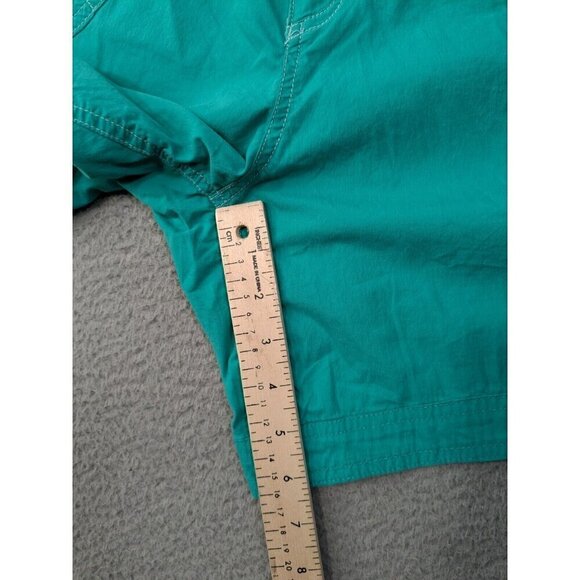 Kuhl Shorts Womens 14 Cotton Nylon Stretch Hiking Flap Pockets Bluish Green - Picture 8 of 15